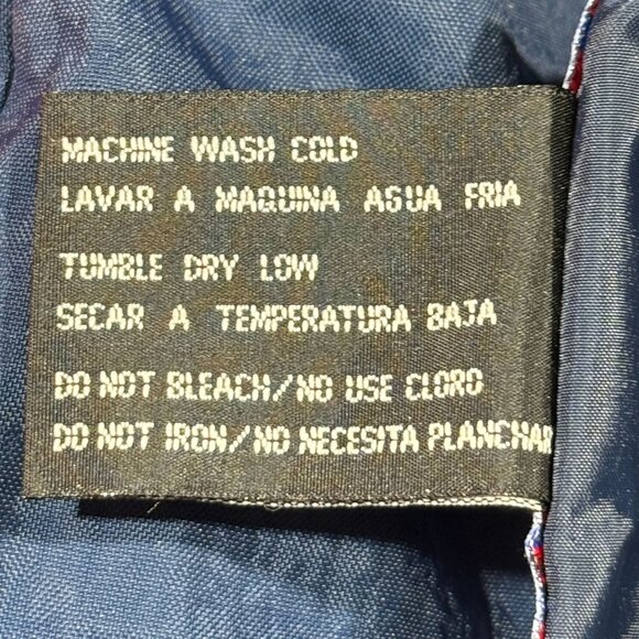 Vintage Cleveland Indians 90s Reversible Puffer Jacket L Navy & Red Pro Player - Picture 15 of 16